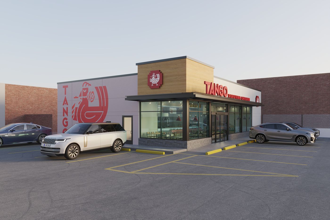 Restaurant exterior rendering